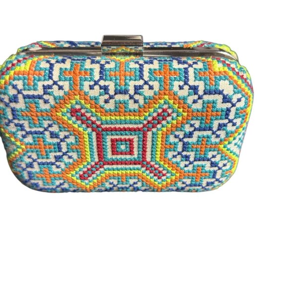 Cross Stitch Clutch Every day Bag - Picture 8 of 15